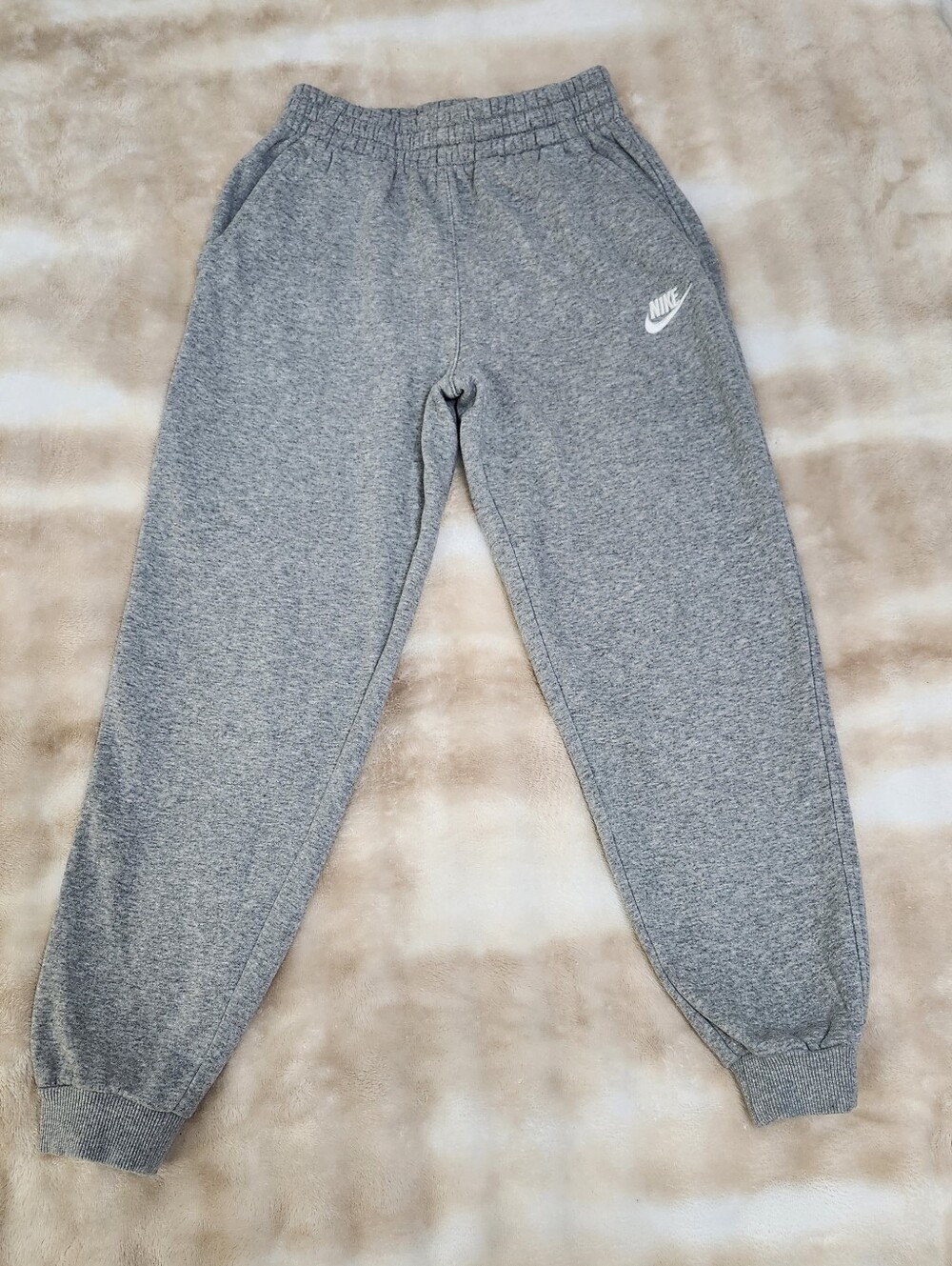 Nike Youth Large Gray Joggers Sweatpants Unisex Boy Girl